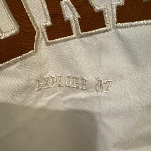 White and Brown 'DREAMS' Jacket - Picture 3 of 7